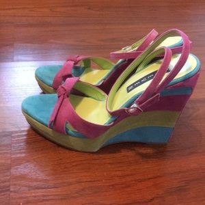 Steven Vintage Suede Wedges